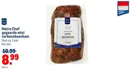 Makro Metro Chef gegaarde mini varkensbeenham aanbieding