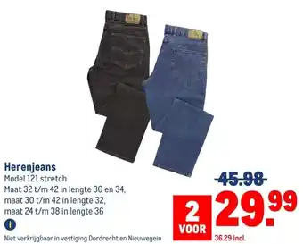 Makro Herenjeans aanbieding