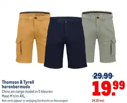 Makro Thomson & Tyrell herenbermuda aanbieding