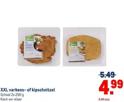 Makro XXL varkens- of kipschnitzel aanbieding