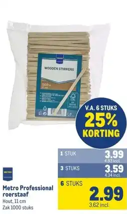 Makro Metro Professional roerstaaf aanbieding