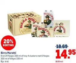 Makro Birra Moretti aanbieding
