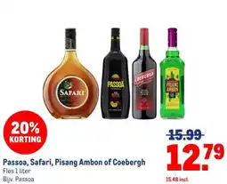 Makro Passoa, Safari, Pisang Ambon of Coebergh aanbieding