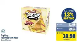 Makro Topking Toasties ham kaas aanbieding