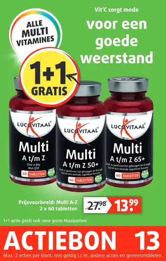 Lucovitaal LUCOVITAAL ALLE MULTI VITAMINES aanbieding