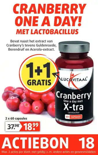 Lucovitaal LUCOVITAAL Cranberry aanbieding