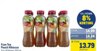 Makro Fuze Tea Peach Hibiscus aanbieding