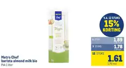 Makro Metro Chef barista almond milk bio aanbieding