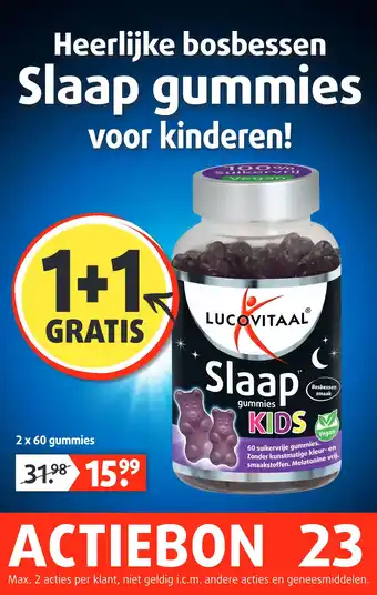 Lucovitaal LUCOVITAAL Slaap gummies aanbieding
