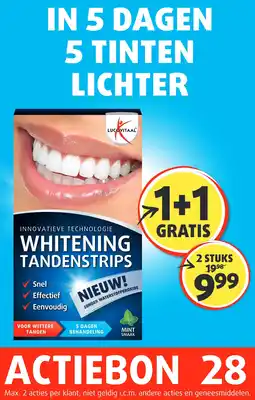 Lucovitaal LUCOVITAAL WHITENING TANDENSTRIPS aanbieding