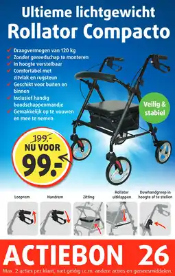 Lucovitaal Rollator Compacto aanbieding