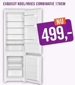 Keukendepot EXQUISIT KOEL/VRIES COMBINATIE aanbieding