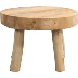 Leen Bakker Salontafel Tjeu - naturel - 43xØ60 cm aanbieding