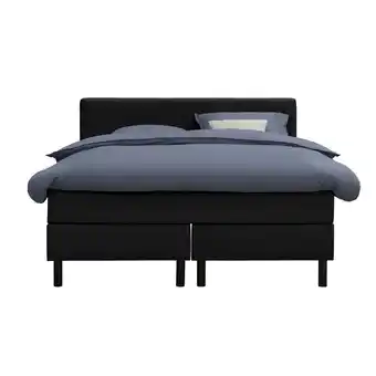 Leen Bakker Boxcombinatie Varberg 5-delig - zwart - 140x200 cm aanbieding