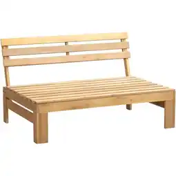 Leen Bakker Palletbank Perugia - naturel - 70x120x86 cm aanbieding