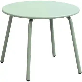 Leen Bakker Bijzettafel Montreal - groen/metaal - 40xØ50 cm aanbieding