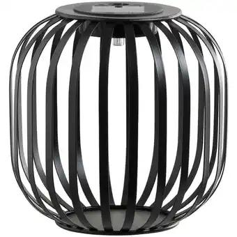 Leen Bakker Solar lantaarn Sem - antraciet - 17xØ17,5 cm aanbieding