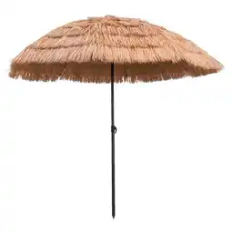Leen Bakker Parasol Palm Beach – naturel – Ø200 cm aanbieding