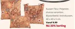 Intratuin Kussen Fleur. aanbieding