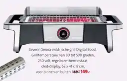 Intratuin Severin Senoa elektrische grill Digital Boost aanbieding