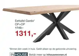IN.HOUSE Eettafel Gardo aanbieding