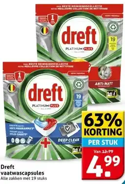 Hoogvliet Dreft vaatwascapsules aanbieding