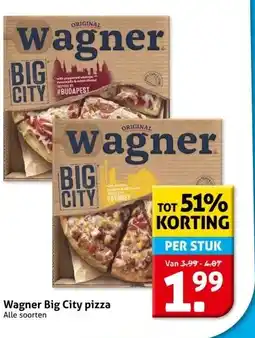 Hoogvliet Wagner Big City pizza aanbieding