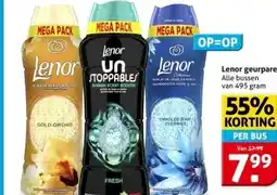 Hoogvliet Lenor geurparels aanbieding