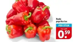 Hoogvliet Rode paprika los aanbieding