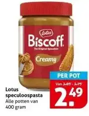 Hoogvliet Lotus speculoospasta aanbieding