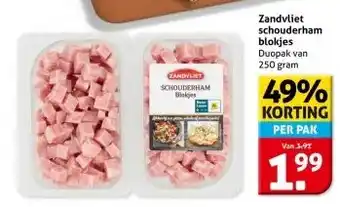 Hoogvliet Zandvliet schouderham blokjes aanbieding