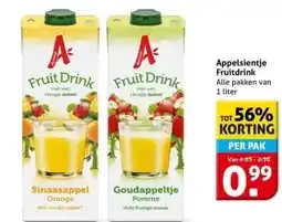 Hoogvliet Appelsientje Fruitdrink aanbieding