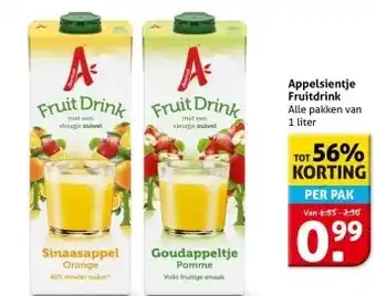 Hoogvliet Appelsientje Fruitdrink aanbieding