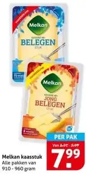Hoogvliet Melkan kaasstuk aanbieding