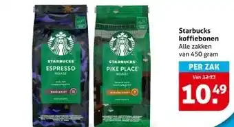 Hoogvliet Starbucks koffiebonen aanbieding