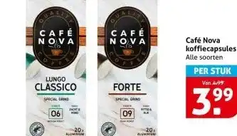 Hoogvliet Café Nova koffiecapsules aanbieding