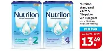 Hoogvliet Nutrilon standaard 2 t/m 5 aanbieding