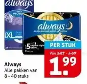 Hoogvliet Always aanbieding