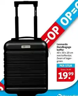 Hoogvliet Leonardo Handbagage koffer aanbieding