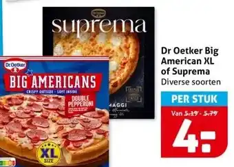 Hoogvliet Dr Oetker Big American XL of Suprema aanbieding