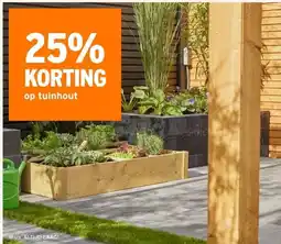 GAMMA 25% KORTING op tuinhout aanbieding