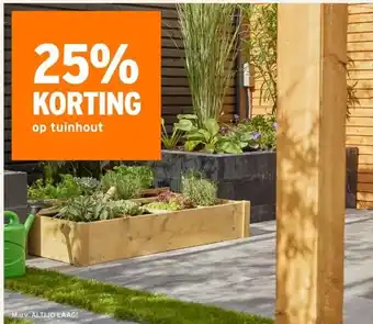 GAMMA 25% KORTING op tuinhout aanbieding