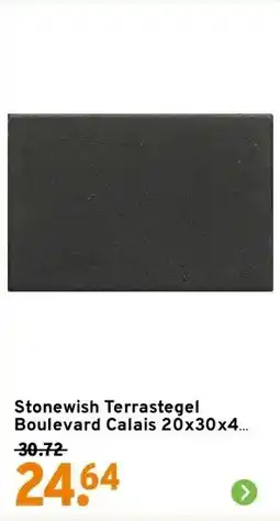 GAMMA Stonewish Terrastegel Boulevard Calais 20x30x4 cm aanbieding