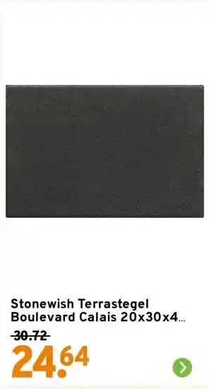 GAMMA Stonewish Terrastegel Boulevard Calais 20x30x4 cm aanbieding