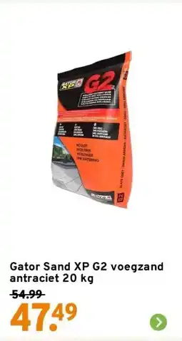 GAMMA Gator Sand XP G2 voegzand antraciet 20 kg aanbieding