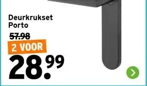 GAMMA Deurkrukset Porto aanbieding