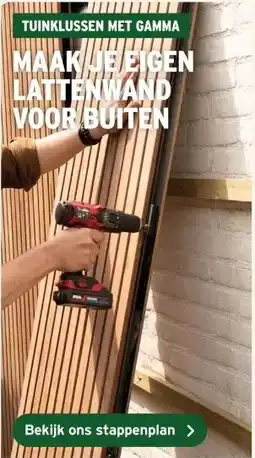 GAMMA MAAK JE EIGEN LATTENWAND VOOR BUITEN aanbieding