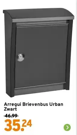 GAMMA Arregui Brievenbus Urban Zwart aanbieding