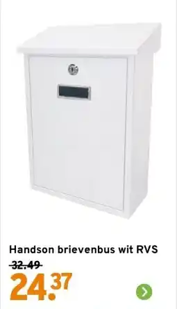 GAMMA Handson brievenbus wit RVS aanbieding