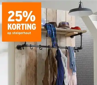 GAMMA 25% KORTING op steigerhout aanbieding
